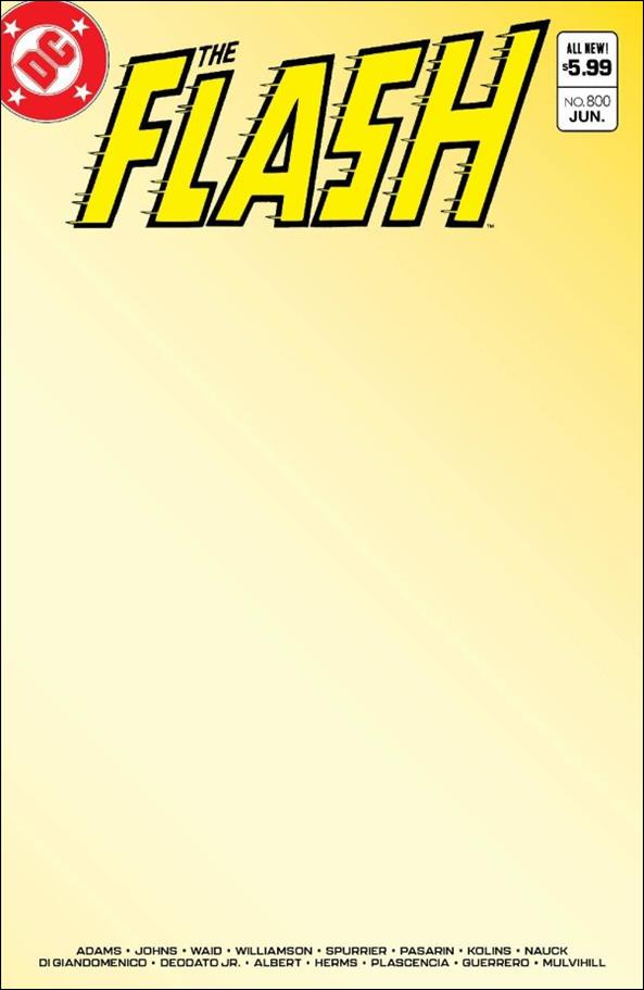 Flash (1959) issue 800-K Blank/Sketch Cover