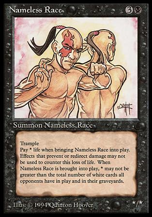 Magic the Gathering: The Dark (Base Set) card 50 Nameless Race