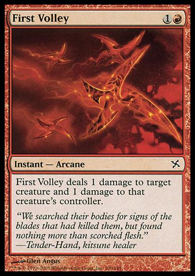 Magic the Gathering: Betrayers of Kamigawa (Base Set) card 100 First Volley