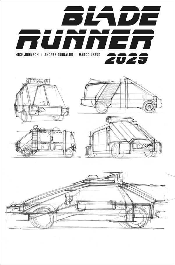 Blade Runner 2029 issue 6-B Syd Mead Cover