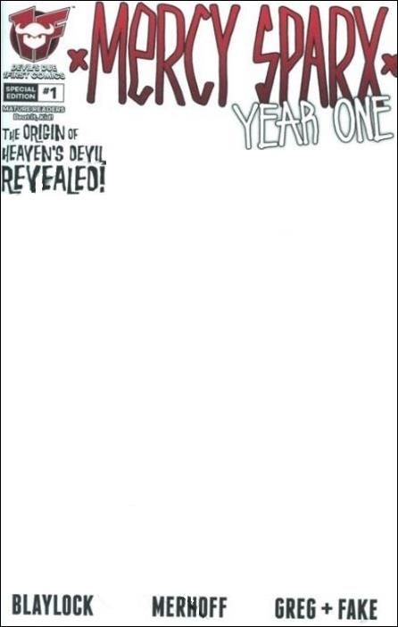 Mercy Sparx: Year One issue 1-D Blank Sketch Cover