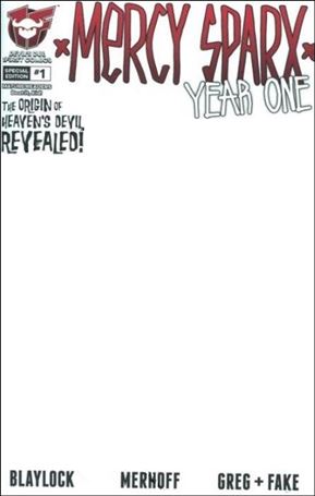 Mercy Sparx: Year One issue 1-D Blank Sketch Cover