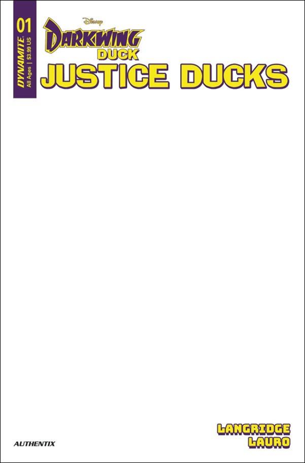 Justice Ducks issue 1-E Blank Authentix Cover