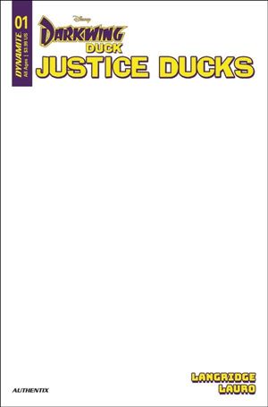Justice Ducks issue 1-E Blank Authentix Cover