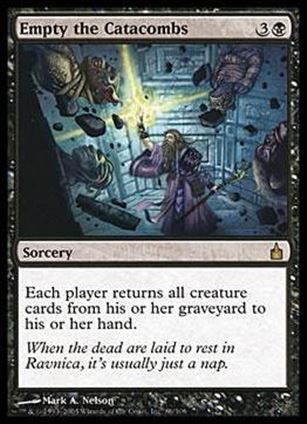 Magic the Gathering: Ravnica (Base Set)  card 86 Empty the Catacombs