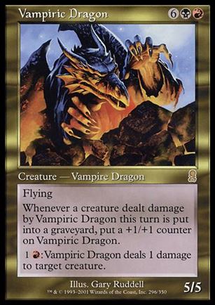 Magic the Gathering: Odyssey (Base Set) card 296 Vampiric Dragon