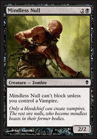 Magic The Gathering: Zendikar (Base Set) card 103 Mindless Null