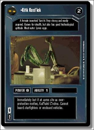 Star Wars: Premiere Limited (Base Set) card 7 Kitik Keed'kak