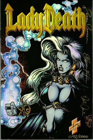 Lady Death II: Between Heaven & Hell issue 1-F Signed Refractor Cover 1/5000