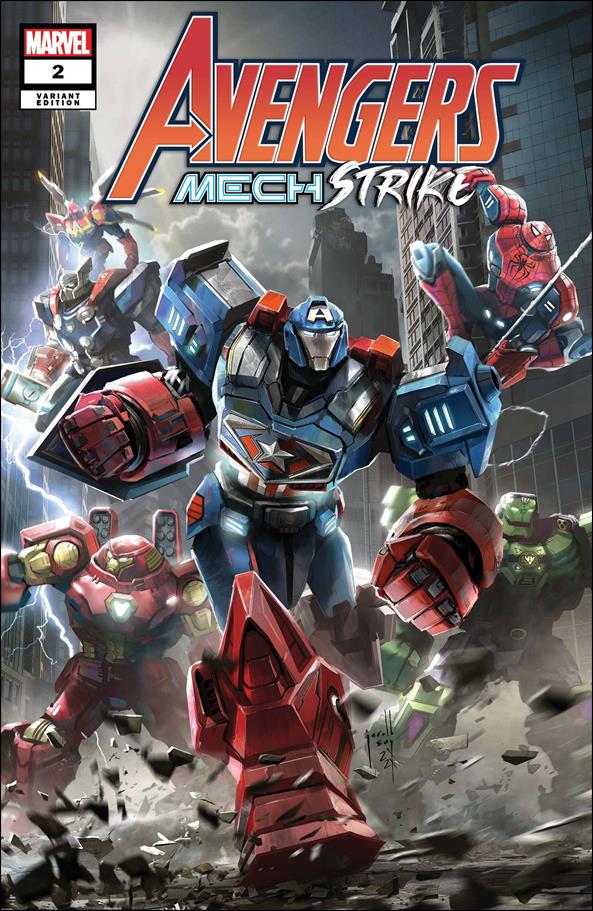 Avengers Mech Strike issue 2-B Jarold Sng Cover