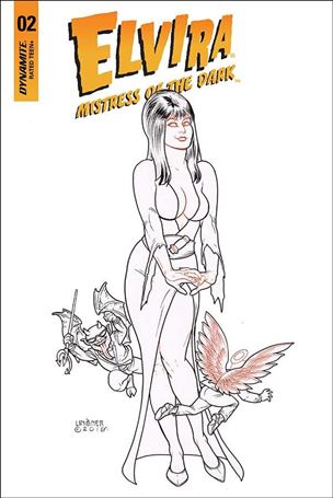 Elvira, Mistress of the Dark (2018) issue 2-G Joseph Michael Linsner 1:25 Line Art Cover