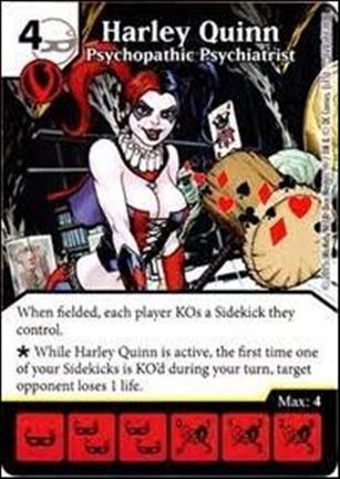 DC Comics Dice Masters Justice League  card 120 Harley Quinn - Psychopathic Psychotherapist 