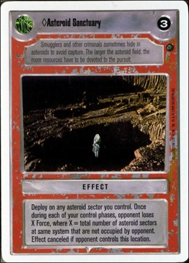 Star Wars: Dagobah Revised (Base Set) card 107 Asteroid Sanctuary