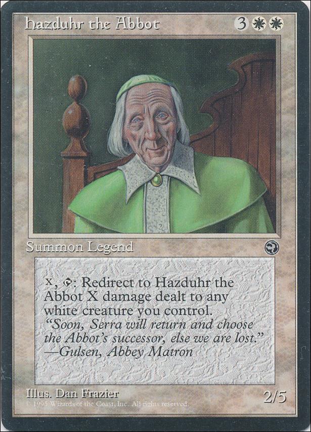 Magic the Gathering: Homelands (Base Set) card 8 Hazduhr the Abbot