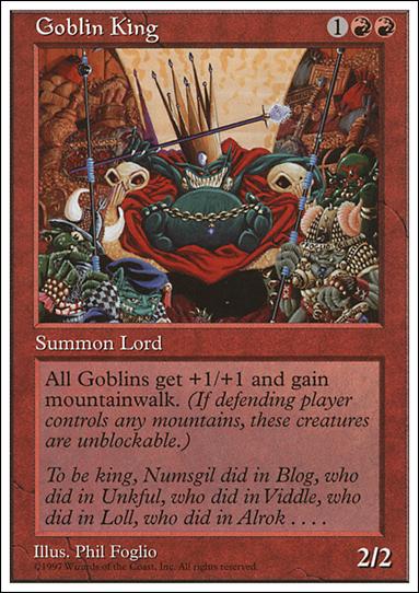 Magic the Gathering: 5th Edition (Base Set) card 237 Goblin King