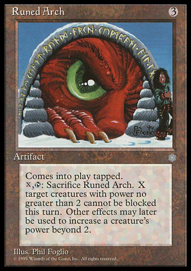 Magic the Gathering: Ice Age (Base Set) card 334 Runed Arch