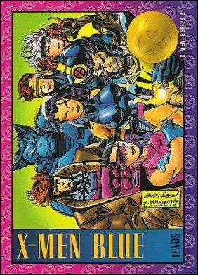 X-Men: Series 2 (Base Set) card 85 X-Men Blue Team