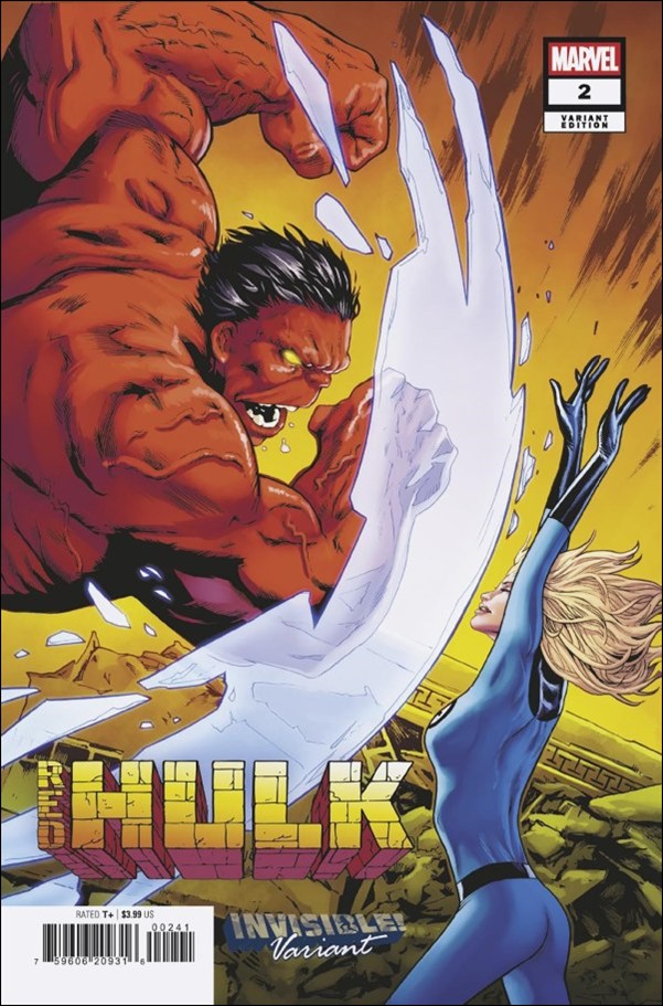 Red Hulk (2025) issue 2-B Greg Land Invisible! Cover