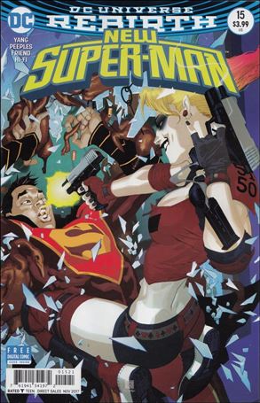 New Super-Man issue 15-B Bernard Chang Cover