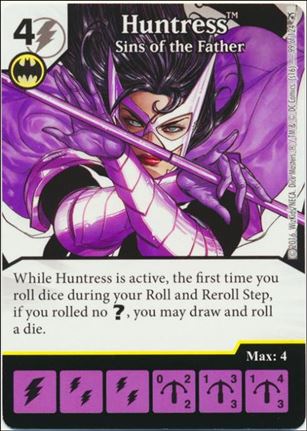 DC Comics Dice Masters Green Arrow and The Flash card 99 Huntress: Sins of the Father