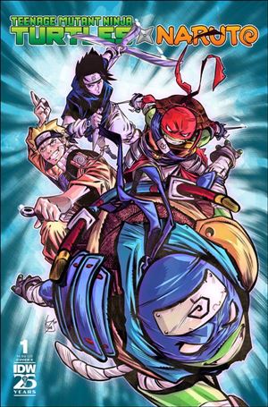 Teenage Mutant Ninja Turtles x Naruto issue 1-E Vincenzo Federici Cover