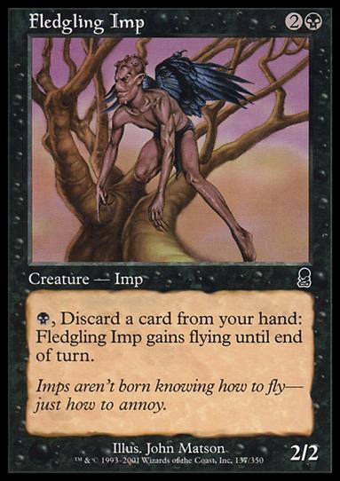 Magic the Gathering: Odyssey (Base Set) card 137 Fledgling Imp