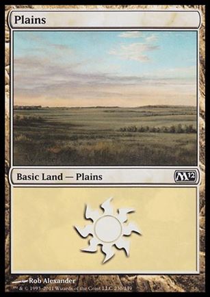 Magic the Gathering: 2012 Core Set (Base Set) card 230 Plains
