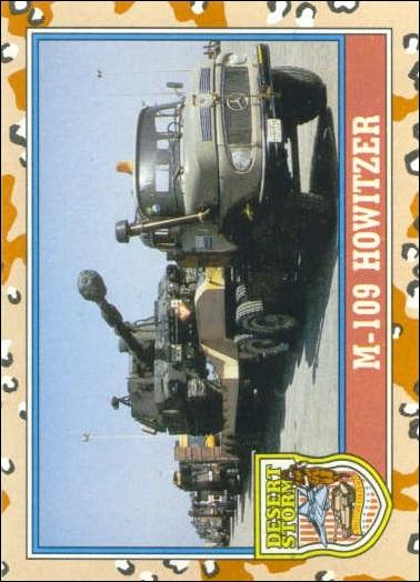 Desert Storm: Series 2 (Base Set) card 107 M-109 Howitzer