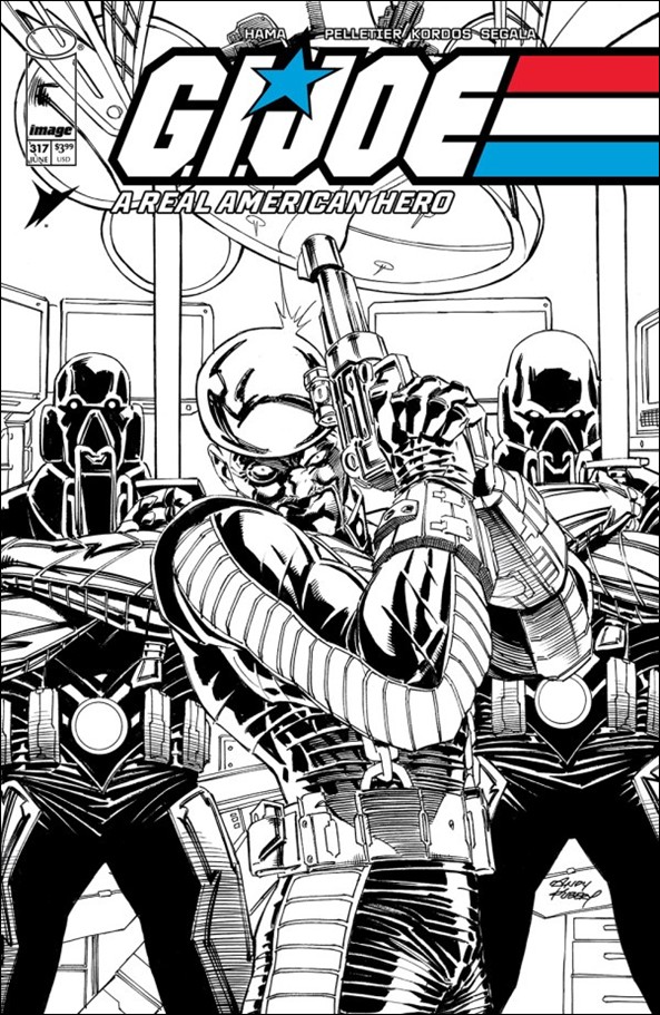 G.I. Joe: A Real American Hero (2023) issue 317-B Andy Kubert B&W Cover
