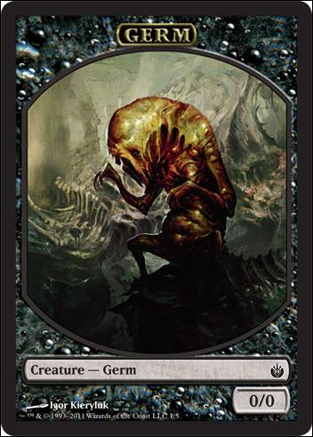 Magic the Gathering: Mirrodin Besieged (Token Subset) card 1 Germ