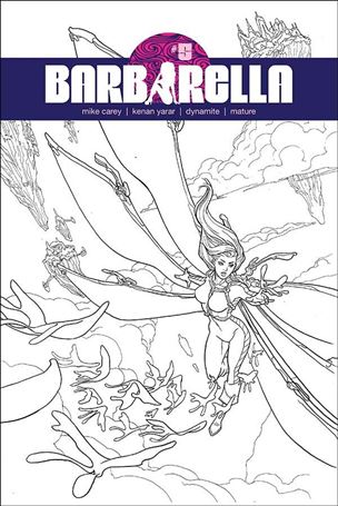 Barbarella (2017) issue 5-F Pete Woods B&W Cover