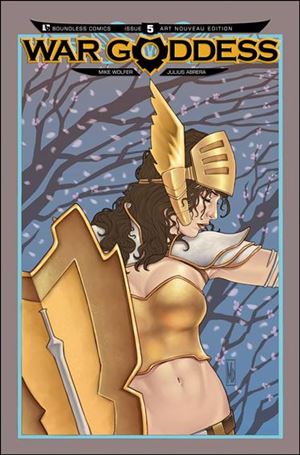War Goddess issue 5-D Art Nouveau Cover 1:3