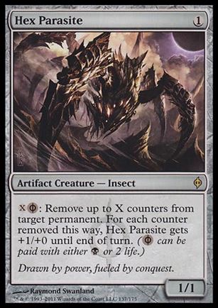 Magic the Gathering: New Phyrexia card 137 Hex Parasite