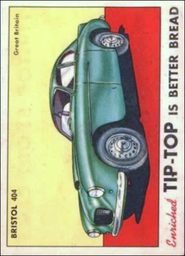 Sports Cars (1954) (Base Set) card 6 Bristol 404