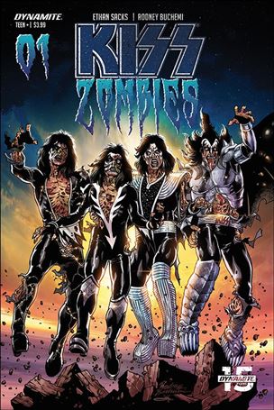 Kiss Zombies issue 1-C Rodney Buchemi Cover