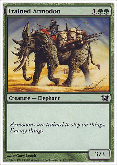 Magic the Gathering: 9th Edition (Base Set) card 274 Trained Armodon