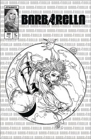Barbarella (2021) issue 6-J Jamie Biggs 1:11 Black & White Cover