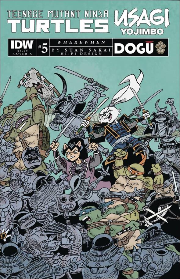 Teenage Mutant Ninja Turtles / Usagi Yojimbo: WhereWhen issue 5 Stan Sakai Cover
