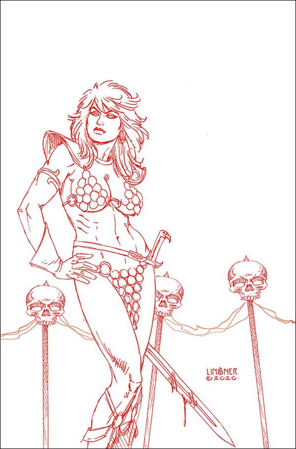 Red Sonja: Price of Blood issue 3-R Joseph Michael Linsner Red Line Art Virgin Cover
