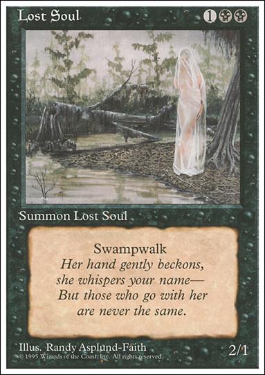 Magic the Gathering: 4th Edition (Base Set) card 145 Lost Soul