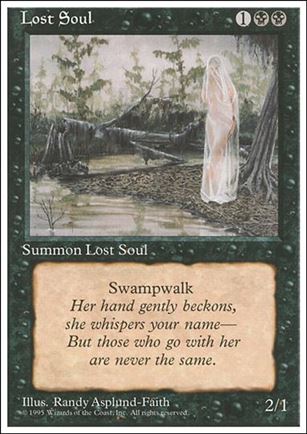 Magic the Gathering: 4th Edition (Base Set) card 145 Lost Soul