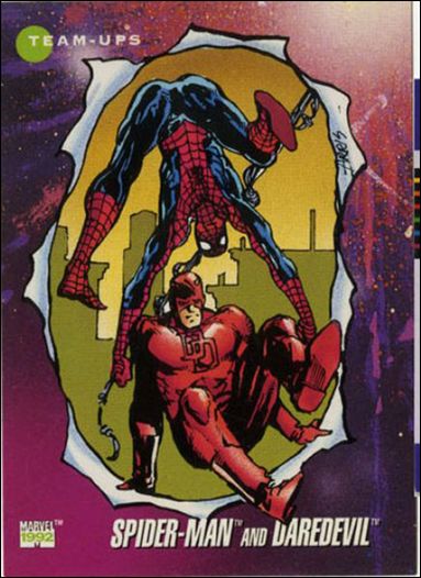 Marvel Universe: Series 3 (Base Set) card 97 Spider-Man and Daredevil