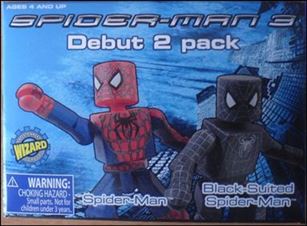 Marvel Minimates (Exclusives) figure 15 WWLA Spider-Man & Spider-Man (Black Costume) 