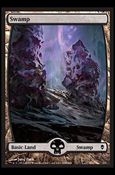 Magic The Gathering: Zendikar (Base Set) card 239 Full Art Land (Swamp)