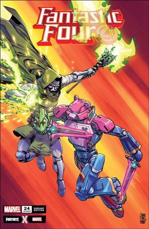 Fantastic Four (2018) issue 24-F Giuseppe Camuncoli Fortnite Cover