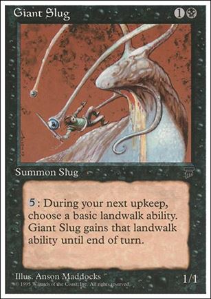 Magic the Gathering: Chronicles (Base Set) card 34 Giant Slug