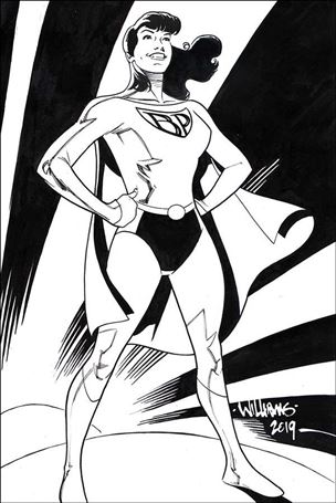 Bettie Page: Unbound issue 7-G David Williams 1:11 Black and White Virgin Cover