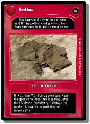 Star Wars: Premiere Limited (Base Set) card 77 Dead Jawa