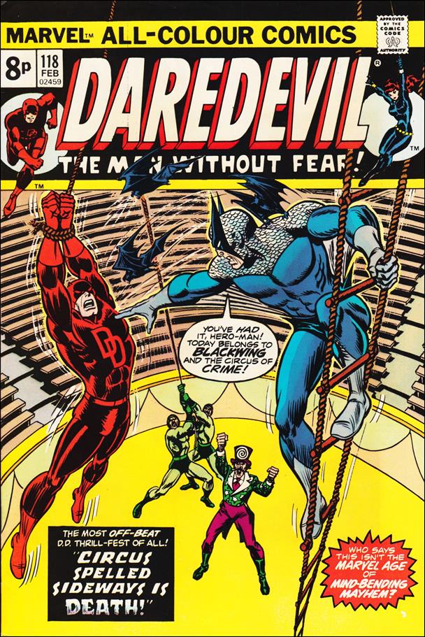 Daredevil (1964) issue 118-B UK Price Cover