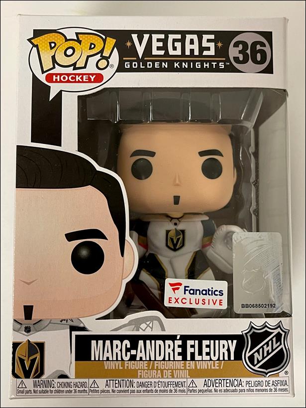 Pop! Hockey figure 36-B Marc-Andre Fleury (Away Jersey Fanatics Exclusive)